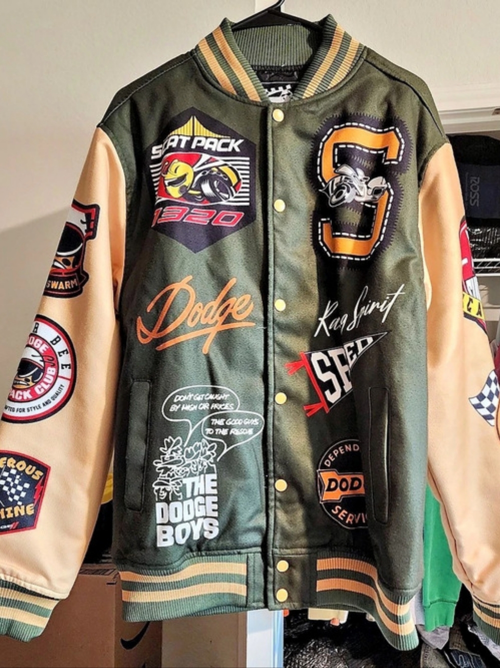 Reason Dodge x Reason Super Bee Scat Pack Varsity Jacket Medium